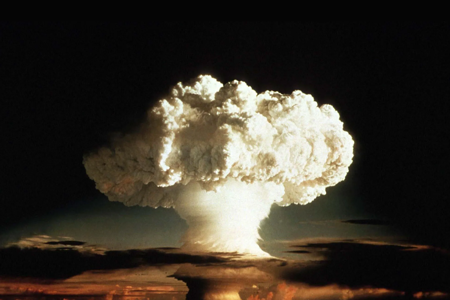 A nuclear explosion