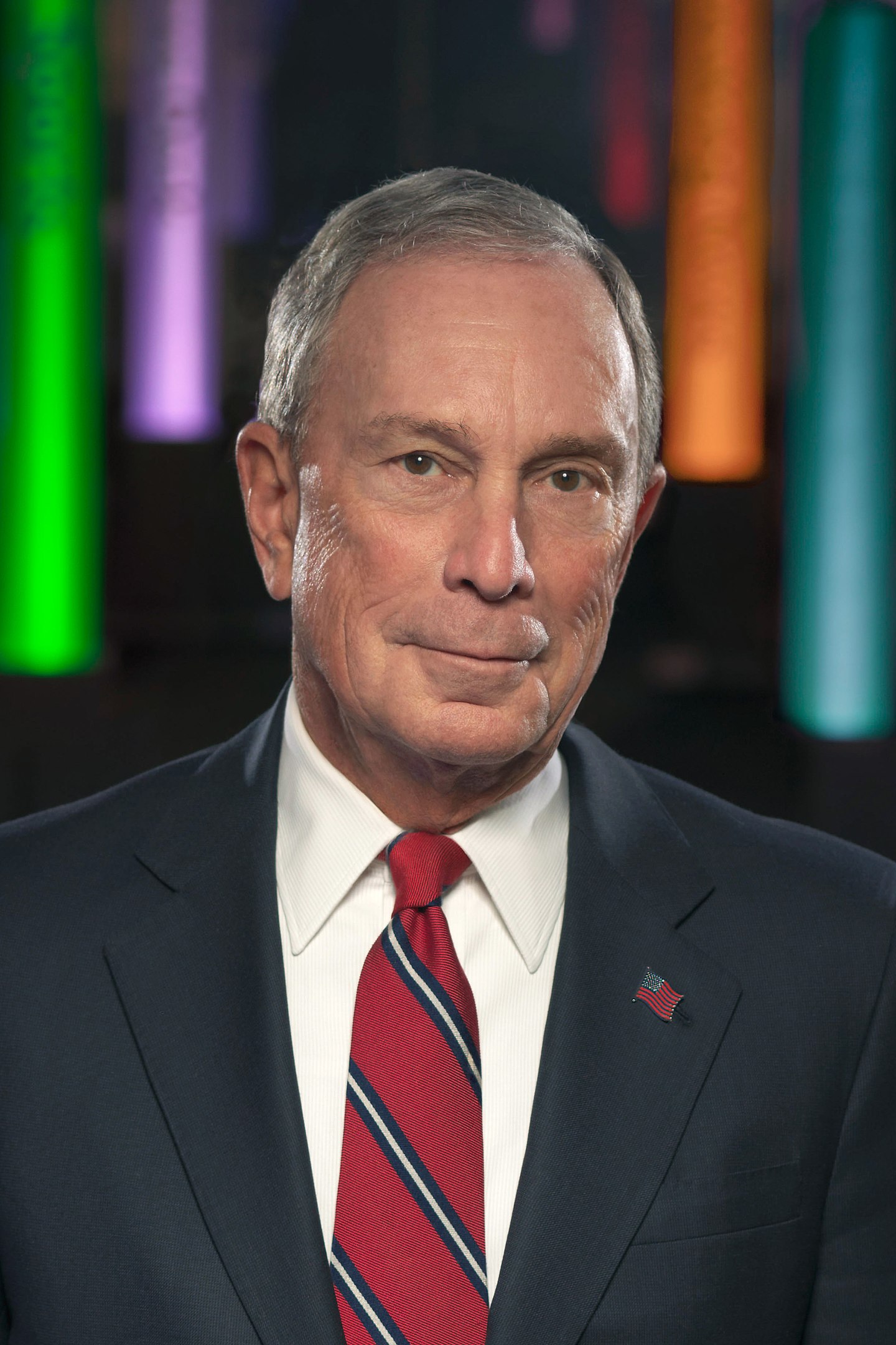 Michael Bloomberg with a suit